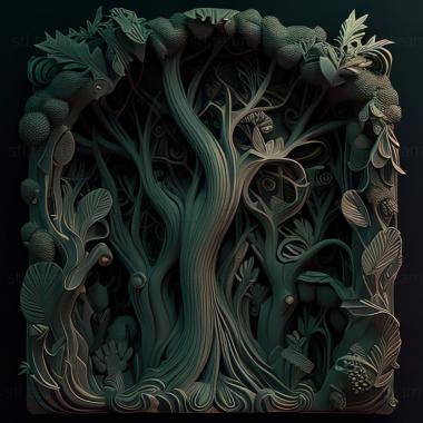 3D model st fantasy forest (STL)